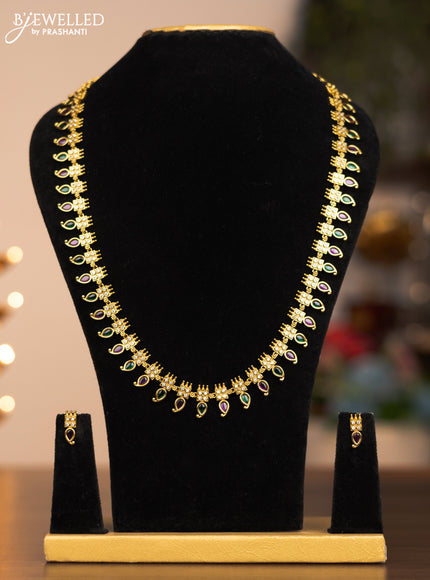 Antique haram with ruby ,cz and emerald stones