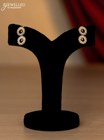 Antique necklace with peacock design and kemp & cz stones