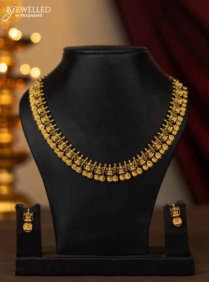 Antique necklace with lakshmi kasu design