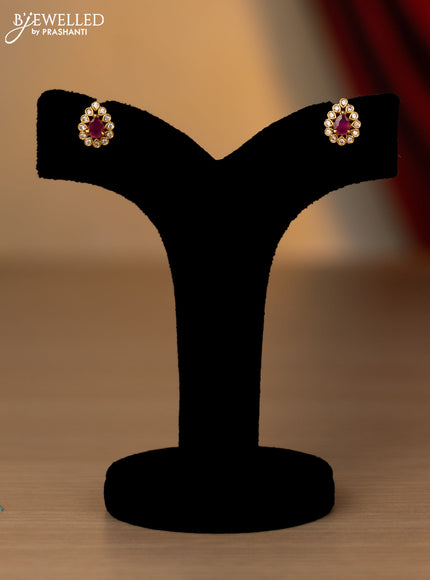 Antique Attigai Necklace with ruby,cz and emerald stones