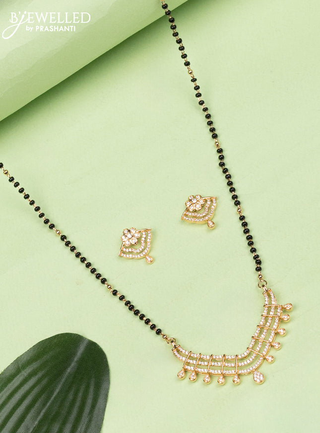 Mangalsutra with cz stones