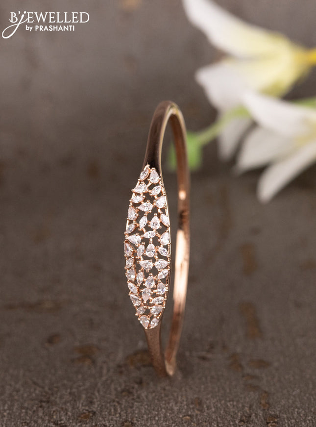 Bracelets with cz stones in rose gold finish