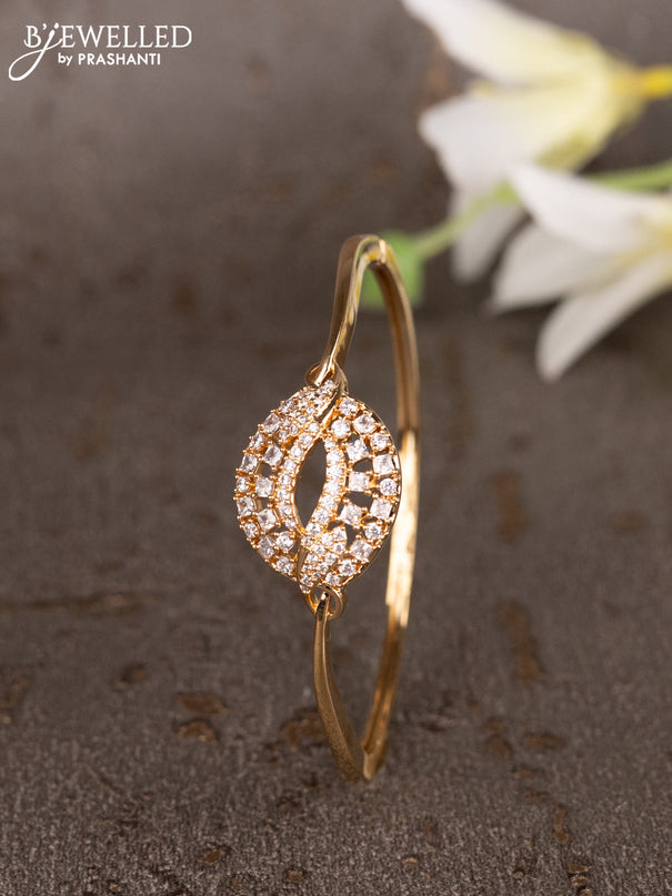 Bracelets with cz stones in gold finish