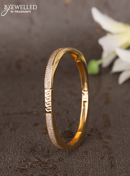 Bracelets with cz stones in gold finish