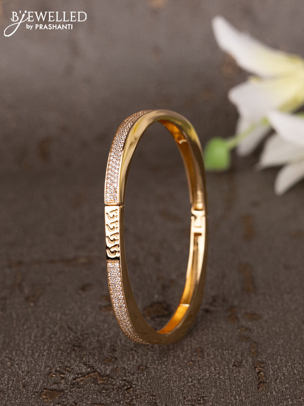 Bracelets with cz stones in gold finish