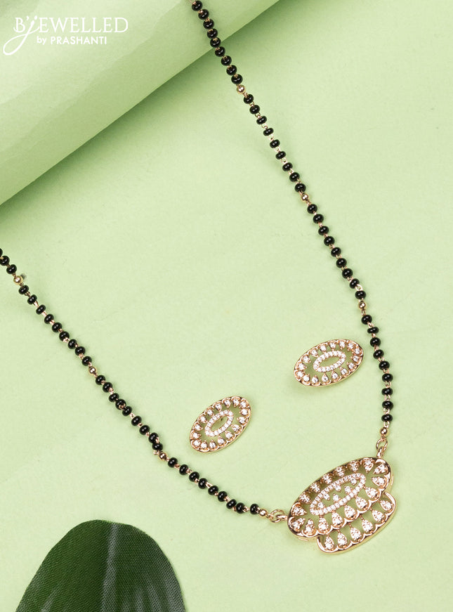 Mangalsutra with cz stones