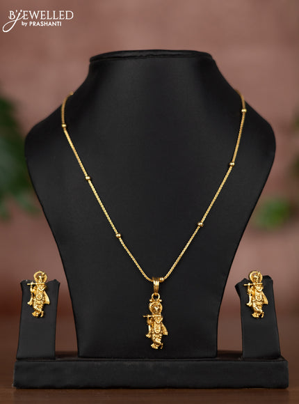 Antique chain with krishna pendant