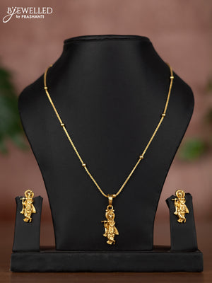 Antique chain with krishna pendant