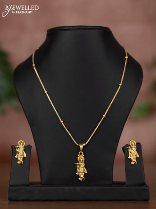 Antique chain with krishna pendant