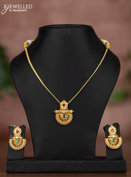 Antique chain with kemp and kundan stones