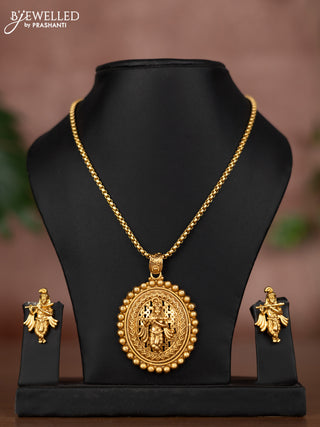 Antique chain with krishna pendant