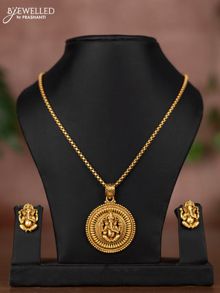 Antique chain with ganesha pendant