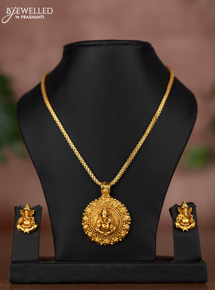 Antique chain with ganesha pendant