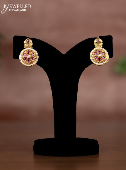 Antique chain with ruby and kundan stones