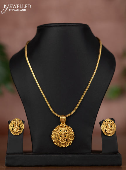 Antique chain with ganesha pendant
