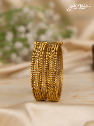 Antique screw type bangles with simple design