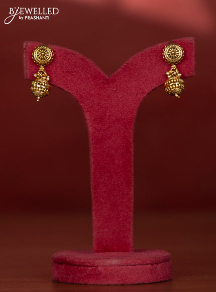 Antique necklace with small round golden beads model