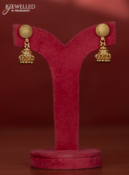 Antique necklace with golden ball model