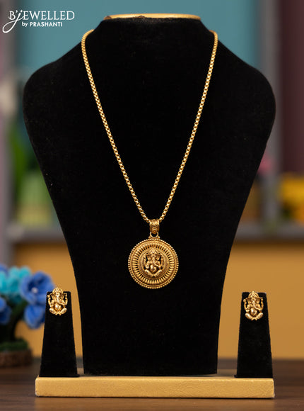 Antique chain with ganesha pendant