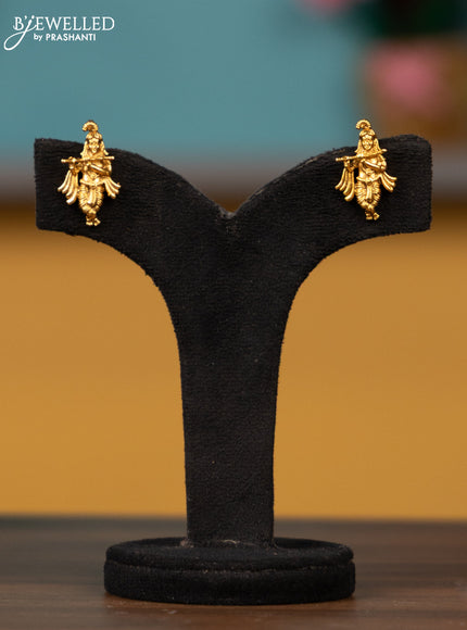 Antique chain with krishna deisgn pendant