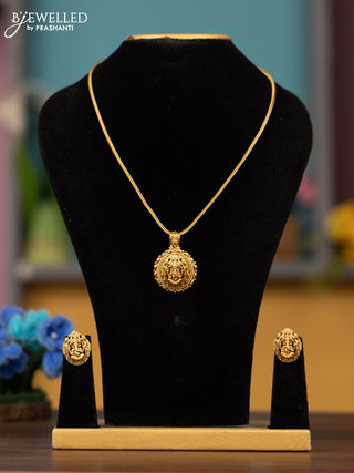 Antique chain with ganesha pendant