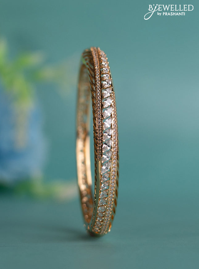 Rose gold bracelet with cz stones