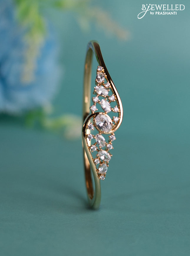 Rose gold bracelet with cz stones