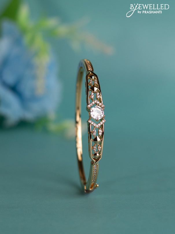 Rose gold bracelet with cz stones