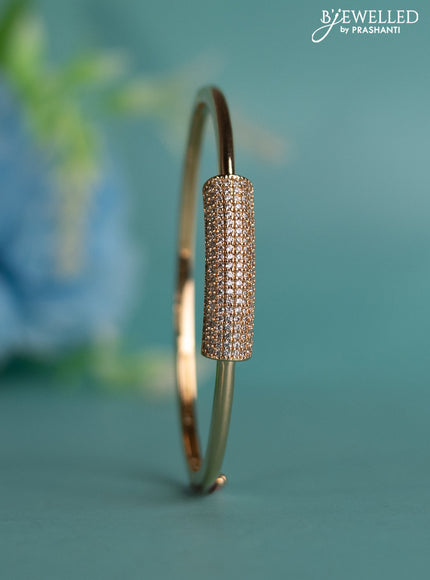 Rose gold bracelet with cz stones