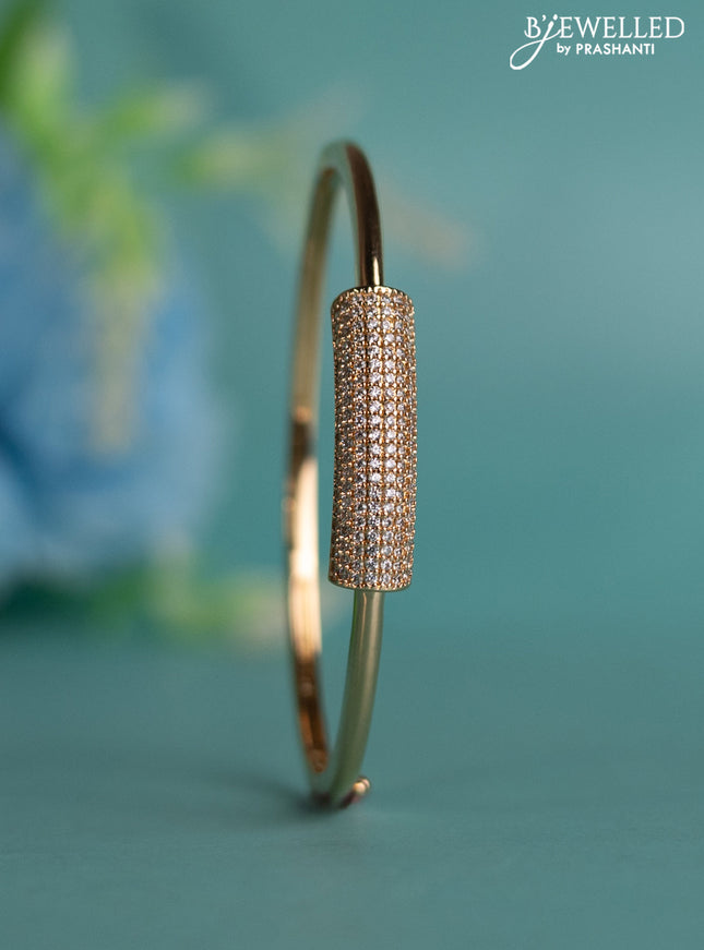 Rose gold bracelet with cz stones
