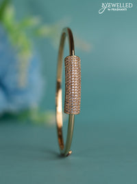 Rose gold bracelet with cz stones
