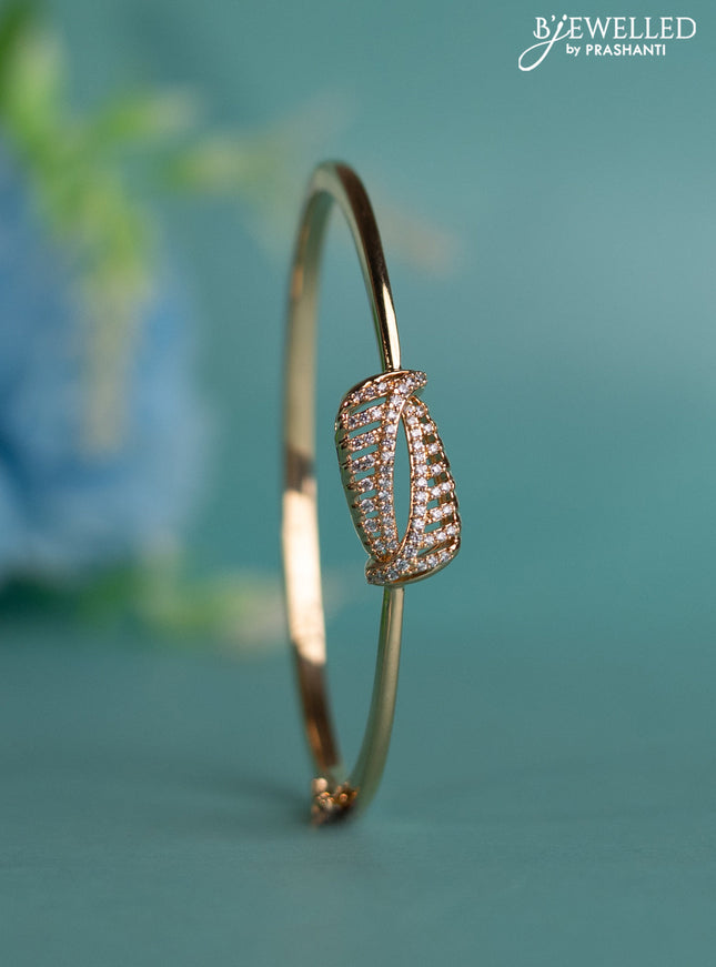 Rose gold bracelet with cz stones