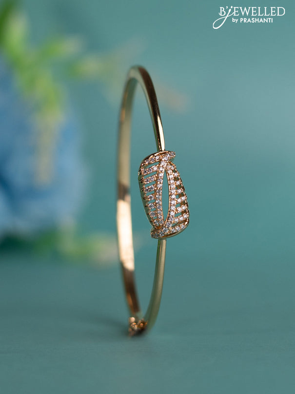 Rose gold bracelet with cz stones