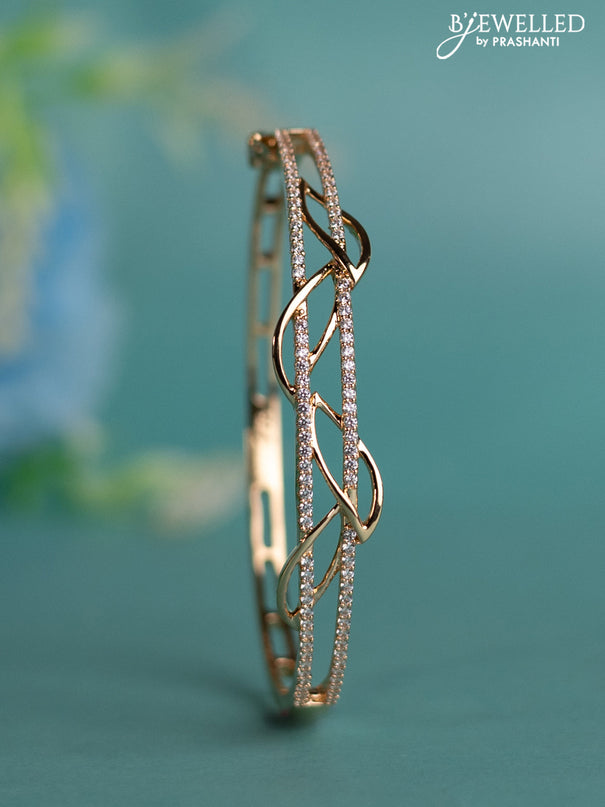 Rose gold bracelet with cz stones