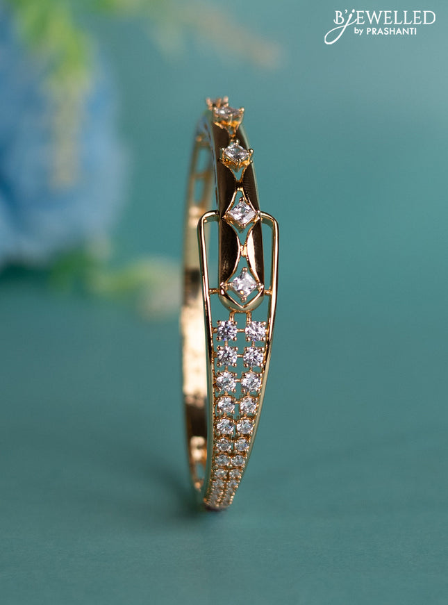 Rose gold bracelet with cz stones