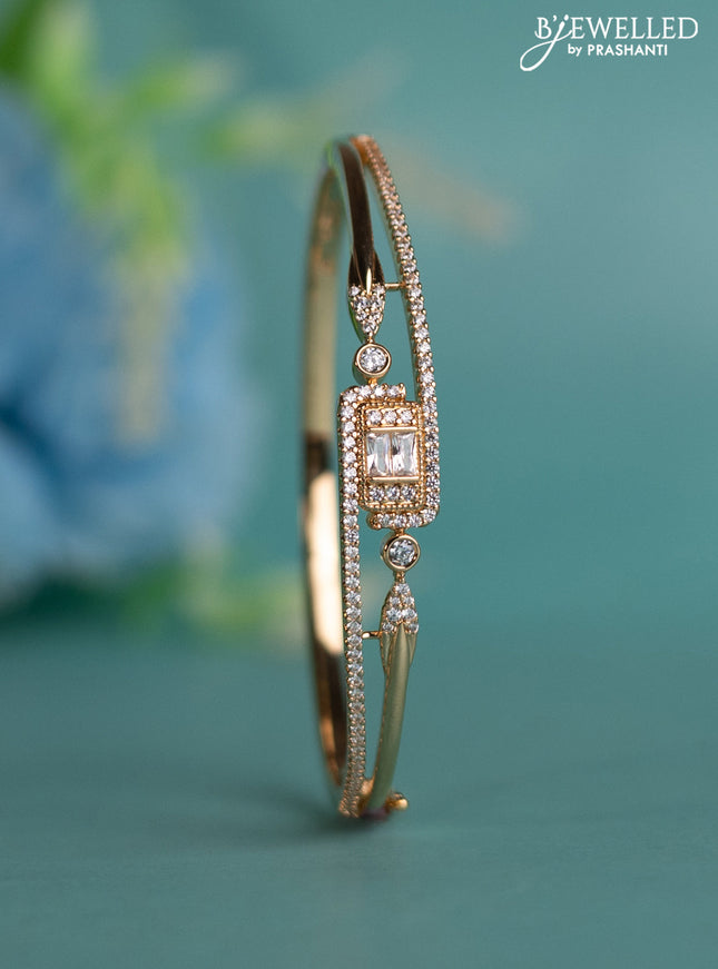 Rose gold bracelet with cz stones