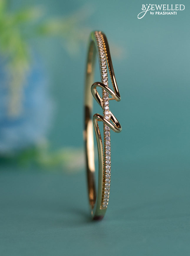 Rose gold bracelet with cz stones