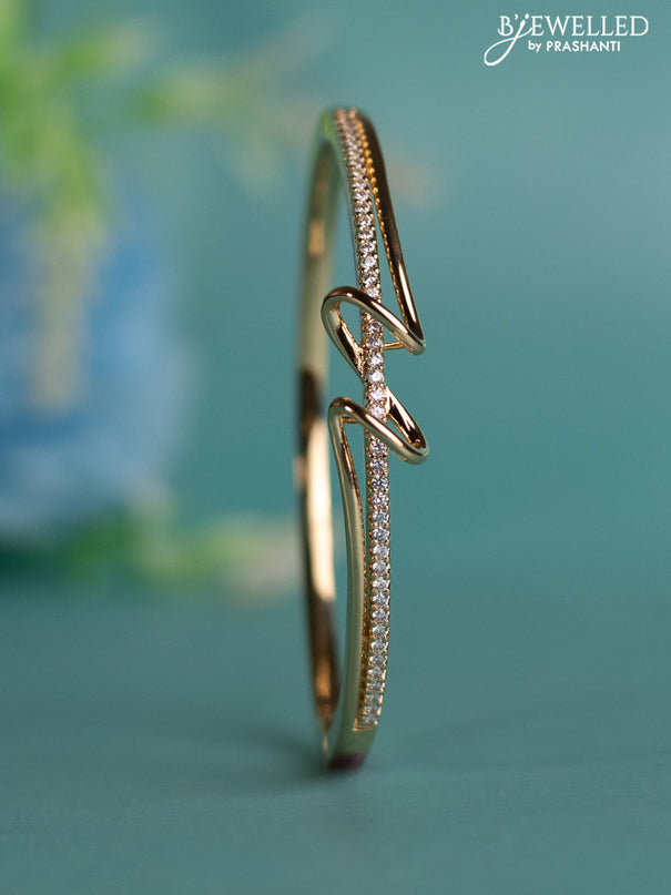 Rose gold bracelet with cz stones