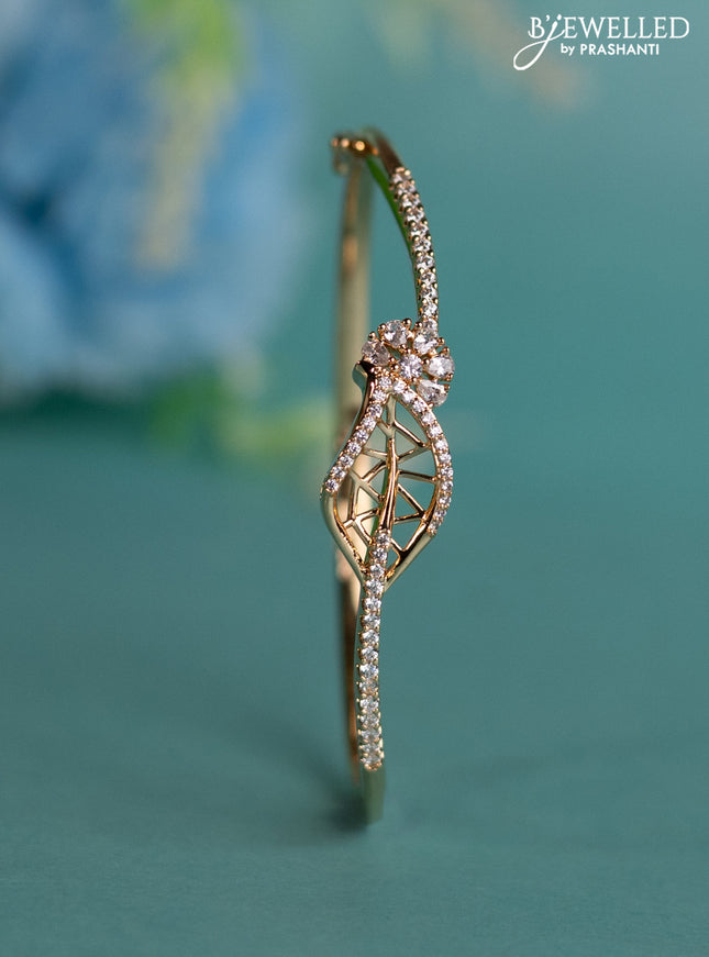 Rose gold bracelet with cz stones
