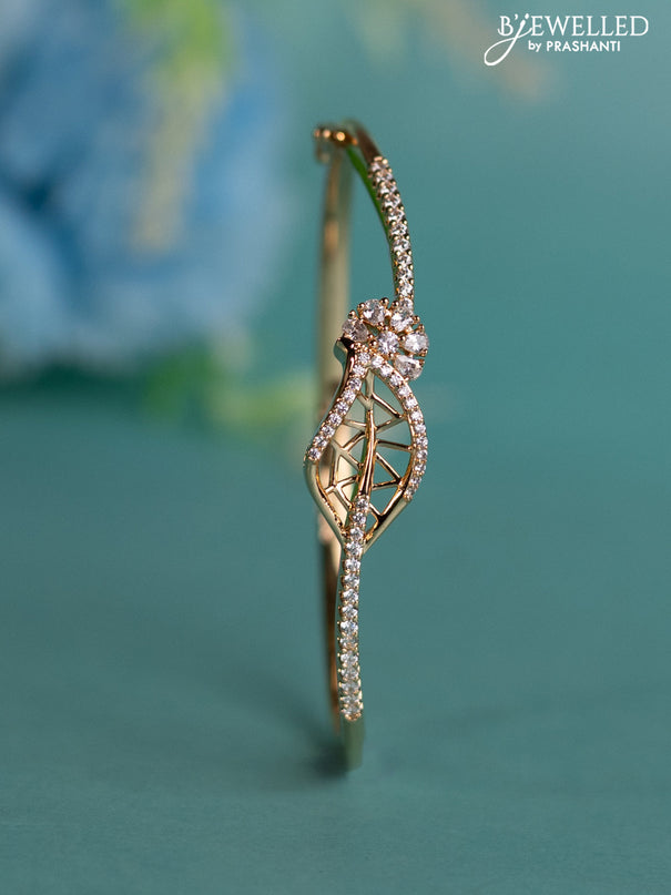 Rose gold bracelet with cz stones