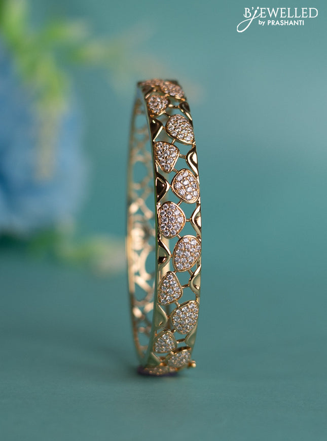 Rose gold bracelet with cz stones