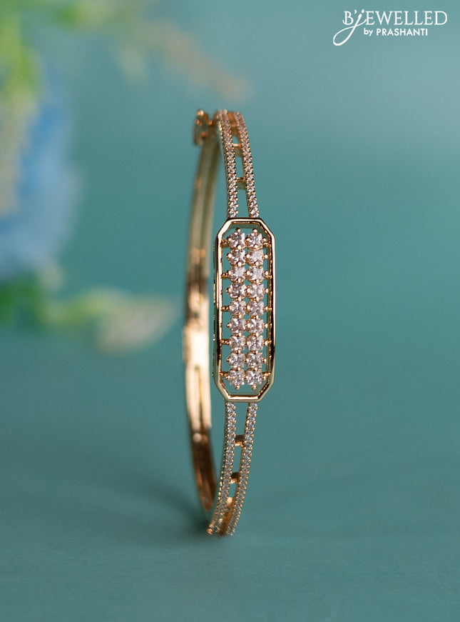 Rose gold bracelet with cz stones