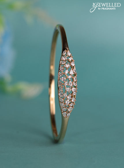 Rose gold bracelet with cz stones