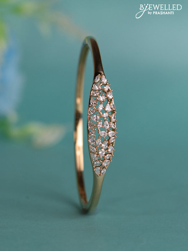 Rose gold bracelet with cz stones