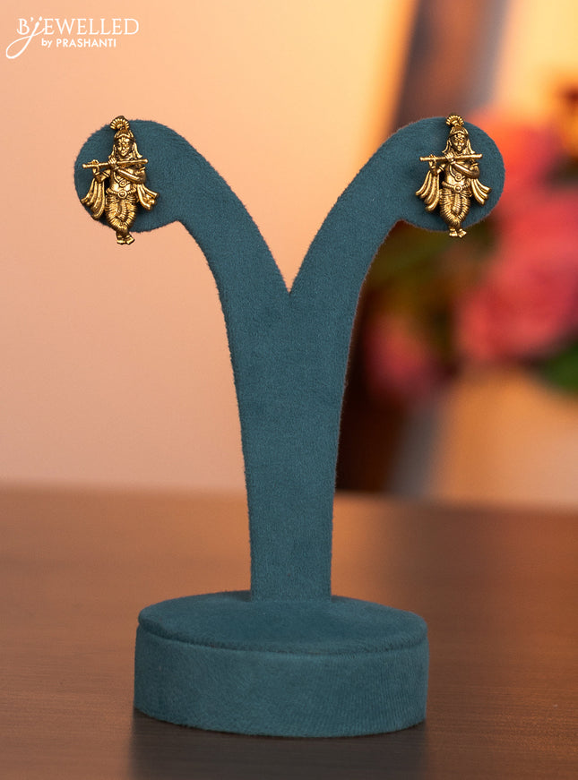 Antique mala type necklace with krishna pendant