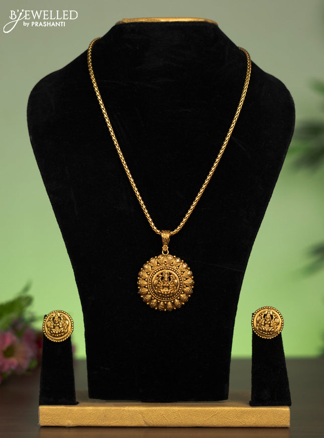 Antique chain with lakshmi pendant