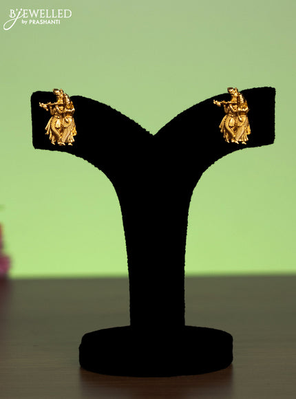 Antique chain with radha krishna pendant