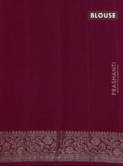 Banarasi semi matka silk saree pink with allover thread & zari woven buttas and woven border