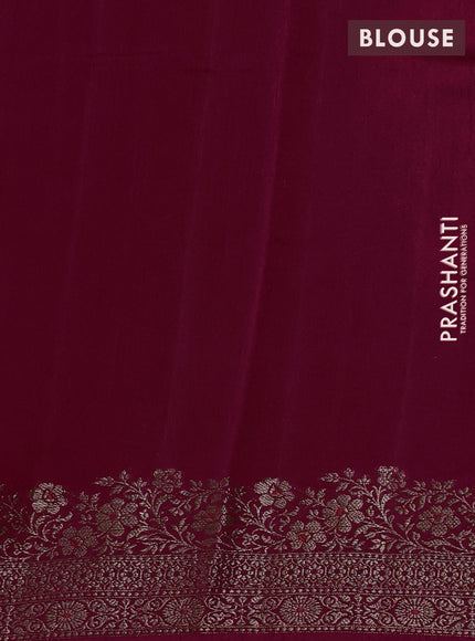 Banarasi semi matka silk saree pink with allover thread & zari woven buttas and woven border