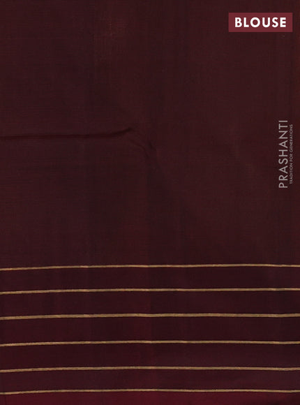 Pure soft silk saree mustard yellow and deep maroon with zari woven buttas and zari woven border